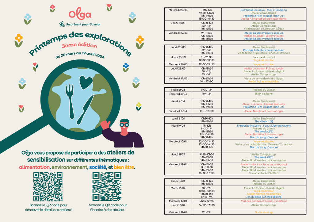 affiche printemps des explorations Olga