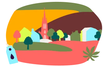 illustration village